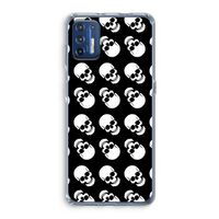 Musketon Skulls: Motorola Moto G9 Plus Transparant Hoesje