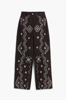 Lange broek met spiegels - BROWN - XL