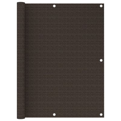 VidaXL Balkonscherm 120x500 cm hdpe bruin