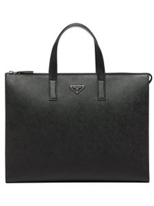 Prada sac en cuir Saffiano - Noir