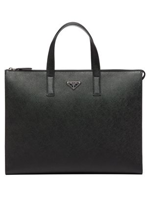 Prada sac en cuir Saffiano - Noir