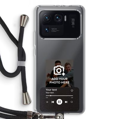 Music Player: Xiaomi Mi 11 Ultra Transparant Hoesje met koord
