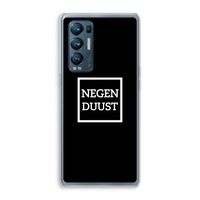 Negenduust black: Oppo Find X3 Neo Transparant Hoesje
