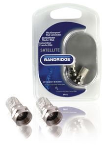 Bandridge F-Connector Weersbestendig RG6 Male Zilver | 1 stuks - BPP372 BPP372