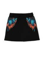 Marcelo Burlon County Of Milan Kids minijupe à imprimé Travel Wings - Noir - thumbnail