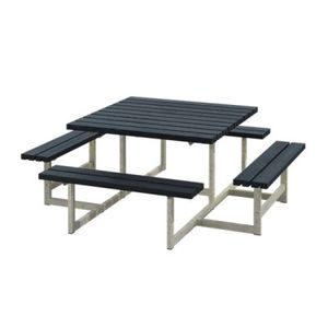 Picknicktafel Vierkant Blokhus Zwart