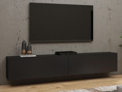 Tv-meubel AVATAR 2 deuren zwart zonder led