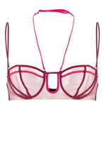 Nensi Dojaka soutien-gorge à design à empiècements - Rose