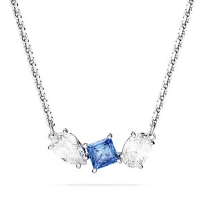 Swarovski 5668276 Ketting Mesmera zilverkleurig-blauw-wit 38-45 cm