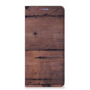 Motorola Moto G60s Book Wallet Case Old Wood