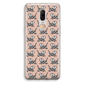 Zwarte poes: OnePlus 6 Transparant Hoesje