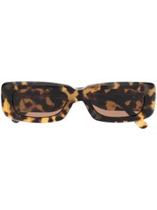 Linda Farrow x The Attico lunettes de soleil Mini Marfa - Marron