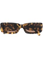 Linda Farrow x The Attico lunettes de soleil Mini Marfa - Marron