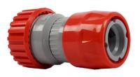 Snelkoppeling dia. 18-23 mm met stop en slanghouder (pvc) op kaart - Talentools