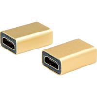 Roline 12.03.3153 Adapter [1x HDMI-bus - 1x HDMI-bus] Goud (metallic) 50 m