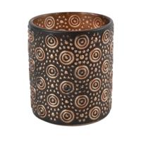 Countryfield theelichthouder hailey m zwart 10 cm | 24 stuks