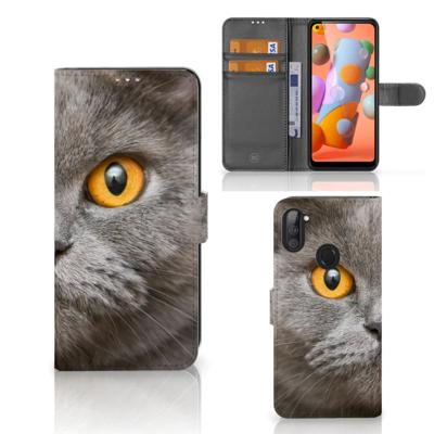 Telefoonhoesje | Met pasjeshouder | Samsung Galaxy M11 | A11 Britse Korthaar