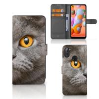 Telefoonhoesje | Met pasjeshouder | Samsung Galaxy M11 | A11 Britse Korthaar