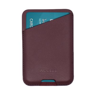 AccezzAccezz Leather Cardholder MagSafe - Kaarthouder met MagSafe - Heath Purple Telefoonhoesje Paars
