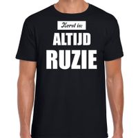 Zwart fout kerstshirt / t-shirt Kerst is: altijd ruzie outfit heren