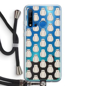 Uilen: Huawei P20 Lite (2019) Transparant Hoesje met koord