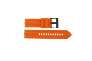 Horlogeband Nautica A17586G Rubber Oranje 24mm