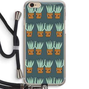 Sansevieria: iPhone 6 / 6S Transparant Hoesje met koord