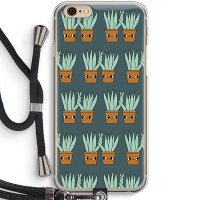 Sansevieria: iPhone 6 / 6S Transparant Hoesje met koord