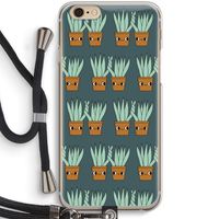Sansevieria: iPhone 6 / 6S Transparant Hoesje met koord