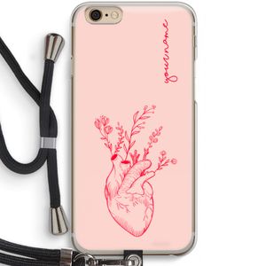 Blooming Heart: iPhone 6 / 6S Transparant Hoesje met koord