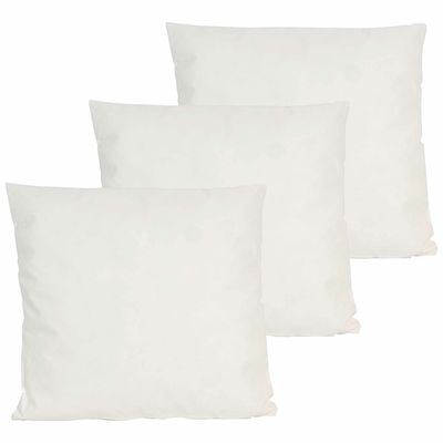 Buitenkussen - 3x - Ivoor wit - 60 x 60 cm - binnen/buiten