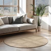 Vloerkleed Jaipur Rond - Off White maat: xcm - materiaal: Jute - Dekbed-Discounter.nl