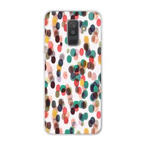 Tropical Dots: Samsung Galaxy A6 Plus (2018) Transparant Hoesje