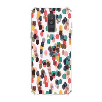 Tropical Dots: Samsung Galaxy A6 Plus (2018) Transparant Hoesje
