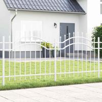 Tuin Hek Wit 140 cm Poedergecoat staal