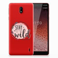 Nokia 1 Plus Telefoonhoesje met Naam Boho Stay Wild