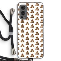 Poop emoji: OnePlus Nord 2 5G Transparant Hoesje met koord