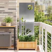 Tuin Privacy Screen Zilver 50 x 140 cm Gegalvaniseerd staal