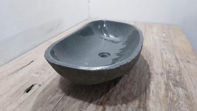 Riviersteen waskom RXL250307, 68x37x15 cm