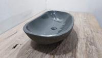 Riviersteen waskom RXL250307, 68x37x15 cm