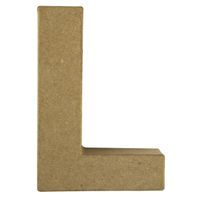 Papier mache letter L - thumbnail