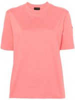 Moncler t-shirt en coton à logo embossé - Rose - thumbnail