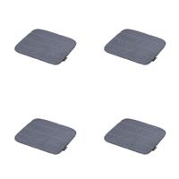 Modern dining kussen 40x40 outdoor Manchester denim grijs (4 stuks) Madison - Madison