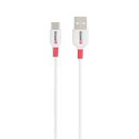 Skross USB-kabel USB 2.0 USB-A stekker, USB-C stekker 1.20 m Wit Rond SKCA0002A-C120CN