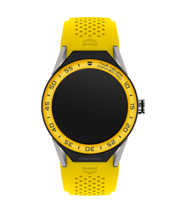 Horlogeband Tag Heuer SBF8A8017 Rubber Geel 22mm