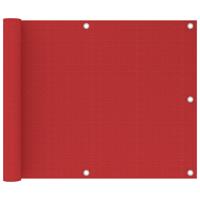 VidaXL Balkonscherm 75x500 cm hdpe rood