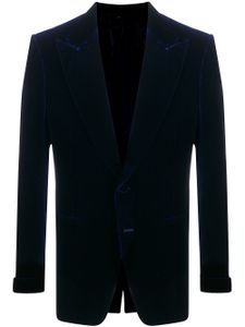 TOM FORD blazer droit classique - Bleu