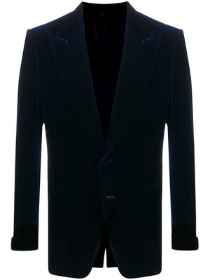 TOM FORD blazer droit classique - Bleu