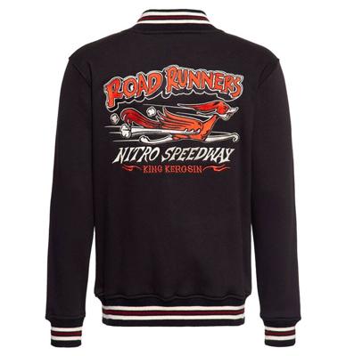 King Kerosin College Jacket Roadrunner Black -XXXXL