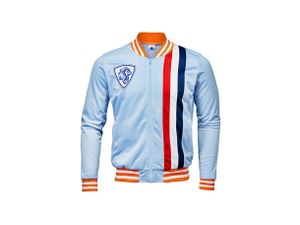 Trainings jas - Koningsdag kleding - Jack - Unisex Dames en Heren - Rood Wit Blauw Oranje - Maat L